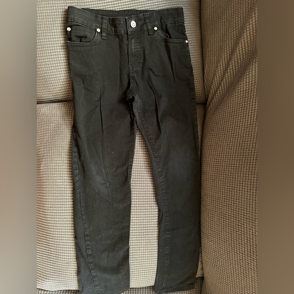 Girl black pants, size 12, 98% cotton, 2% spandex